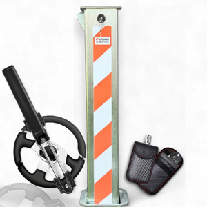 CS-100 Telescopic Bollard Security Post - (Bundle Package)