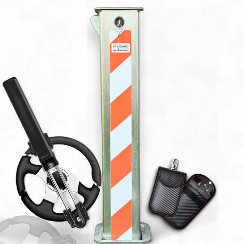 CS-100 Telescopic Bollard Security Post - (Bundle Package)